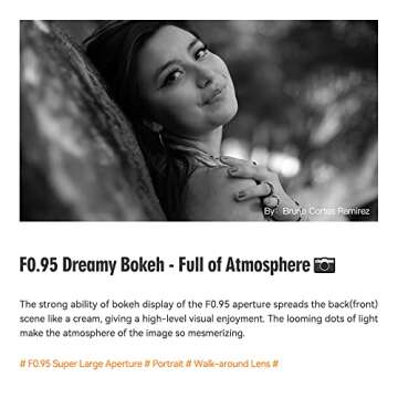 TTArtisan 35mm F0.95 Large Aperture Manual Lens, Compatible with Fuji X-Mount Cameras XS10 X-A5 X-A7 X-M1 X-M2 X-E4 X-T1 X-T10 X-T2 X-T20 X-T3 X-T4 X-T100 X-T200 X-T30 X-Pro1 X-Pro2 X-Pro3 X-E1