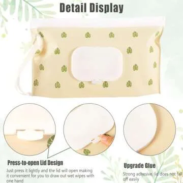 FEBSNOW Baby Wipes Dispenser - Eco-Friendly & Portable