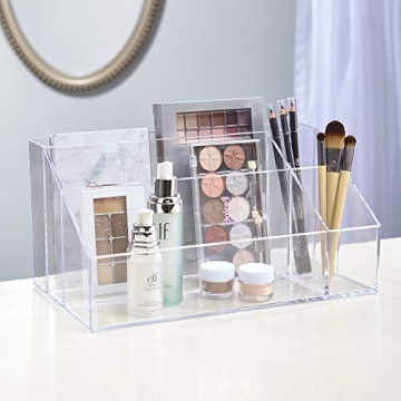 STORi Clear Makeup Palette and Brush Holder for Organization