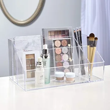 STORi Clear Makeup Palette and Brush Holder for Organization