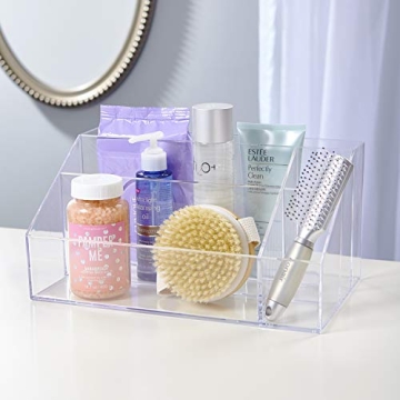 STORi Clear Makeup Palette and Brush Holder for Organization