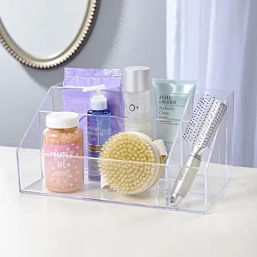 STORi Clear Makeup Palette and Brush Holder for Organization