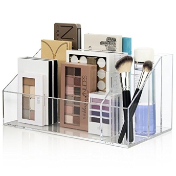 STORi Clear Makeup Palette and Brush Holder for Organization