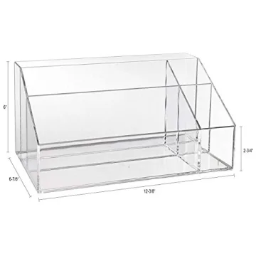 STORi Clear Makeup Palette and Brush Holder for Organization