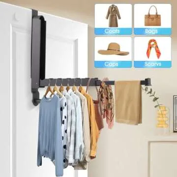 Over The Door Drying Rack - Foldable Space Saver Hanger