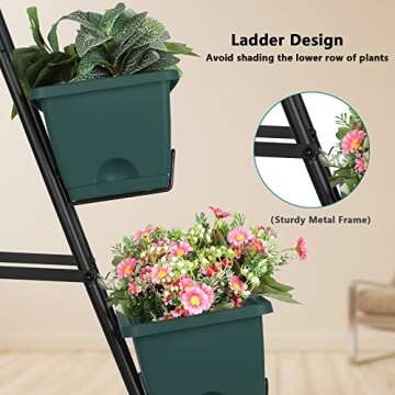 OYEAL 4 Tier Vertical Garden Planter - Indoor & Outdoor