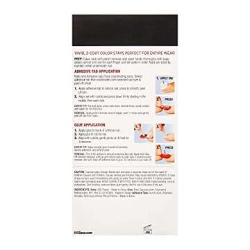 Kiss Salon Color Special Halloween Design Nails - Beat it, Extra Long Length, Stiletto Shape, 28 Fake Nails