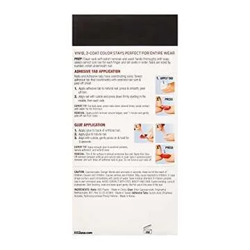 Kiss Salon Color Special Halloween Design Nails - Beat it, Extra Long Length, Stiletto Shape, 28 Fake Nails