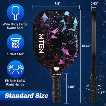 Lightweight Pickleball Paddles Set for Family Fun and More