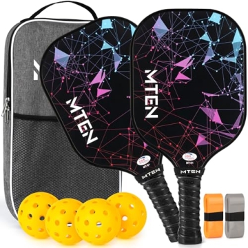 Lightweight Pickleball Paddles Set for Family Fun and More