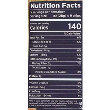 Siete Grain Free Tortilla Chips, Nacho, 5 oz