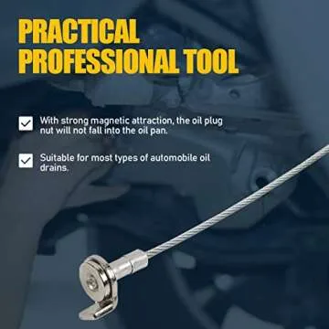 CMTOOL Oil Drain Plug Removal Tool 13 Inch with Magnetic Tip