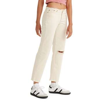 Levi's Women's Ripped Waist Wedgie Jeans White Destructed