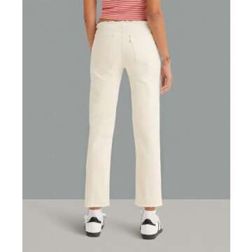 Levi's Women's Ripped Waist Wedgie Jeans White Destructed