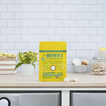 Mrs. Meyer's Honeysuckle Laundry Pods, Biodegradable, 45 Count