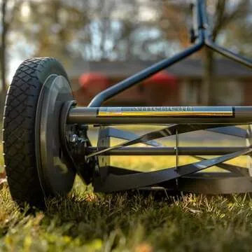 American Lawn Mower Company 1415-16 16-Inch 5-Blade Push Reel Lawn Mower, 5-Blade, Gray