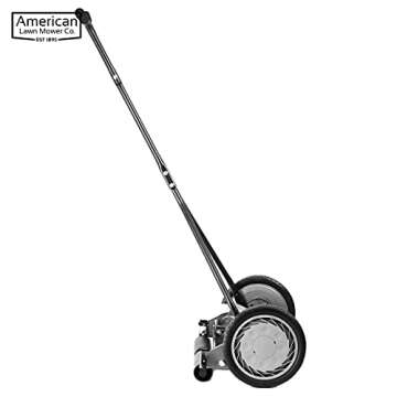 American Lawn Mower Company 1415-16 16-Inch 5-Blade Push Reel Lawn Mower, 5-Blade, Gray