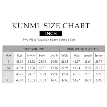 KUNMI Women Summer 2 Piece Outfit Stylish Shorts Set