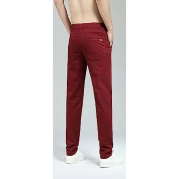 Stylish Men’s Skinny Stretchy Khaki Pants Perfect Fit