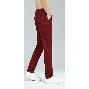 Stylish Men’s Skinny Stretchy Khaki Pants Perfect Fit