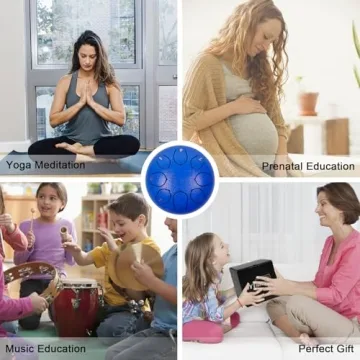 JYTMUS 8-Note Steel Tongue Drum for Yoga & Music