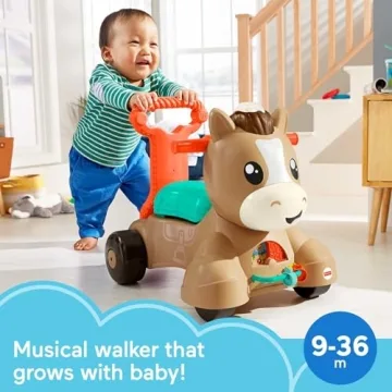Fisher-Price Pony Musical Walker Ride-On for Toddlers 9+ Months