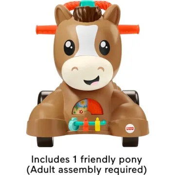 Fisher-Price Pony Musical Walker Ride-On for Toddlers 9+ Months
