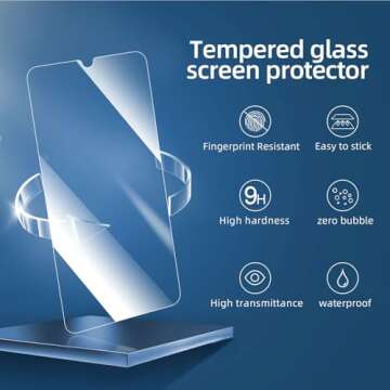 NEW'C 3 Pack Designed for Samsung Galaxy A16 5G Screen Protector Tempered Glass, Bubble Free, Ultra Resistant