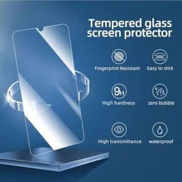 NEW'C 3 Pack Designed for Samsung Galaxy A16 5G Screen Protector Tempered Glass, Bubble Free, Ultra Resistant
