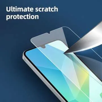 NEW'C 3 Pack Designed for Samsung Galaxy A16 5G Screen Protector Tempered Glass, Bubble Free, Ultra Resistant