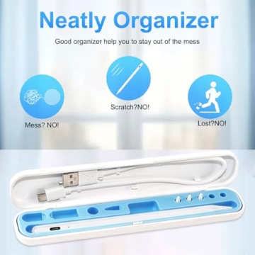 Stylus Pen for iPad Apple: Fast Charge for iPad Pencil Apple Pen with Palm Rejection Tilt Sensitivity - Pen for iPad 10/9/8/7/6, iPad Pro 12.9"/11"/13" M4, iPad Mini 6/5, iPad Air 5/4/3/11"-13" M2