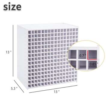 SANFURNEY Art Marker Storage Rack, Watercolour Brushes Pens Color Pencils Organizer Holder for Desk