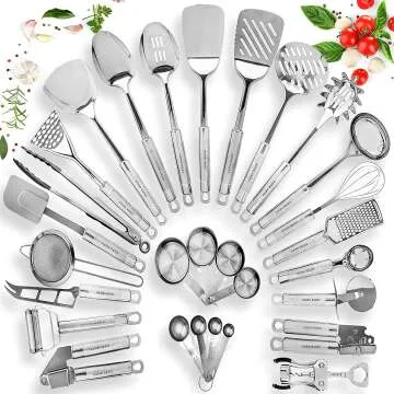 29-pcs Kitchen Utensils Set - Premium Stainless Steel Tools