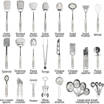 29-pcs Kitchen Utensils Set - Premium Stainless Steel Tools