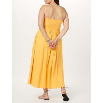 The Drop Women's Carlota Linen Maxi Dress 54.5' Comfort