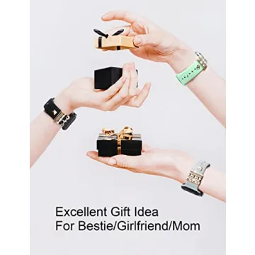 Shop JR.DM Gold Watch Band Charms - Trendy 13 Pcs Set