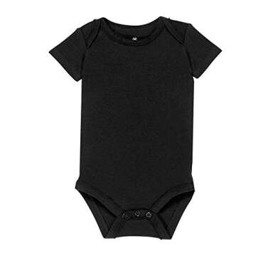 HonestBaby Baby Girls Organic Cotton Short Sleeve Bodysuits Multipack And Toddler T-Shirt Set, 5-pac...