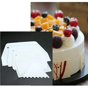 Milcraft 6 Pcs Cake Scraper Set for Perfect Decoration