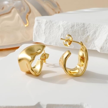 Trendy Gold Plated Statement Earrings for Women by SHERLOVE