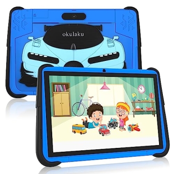 Kids tablet 10 inch Android Tablet for Kids Learning Toddler Tablet with WiFi Dual Camera Children's...