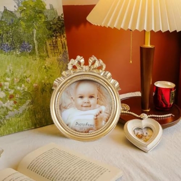 Elegant Kangce Antique 3.5x3.5 Picture Frames Gold