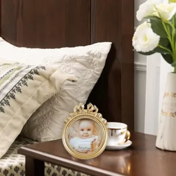 Elegant Kangce Antique 3.5x3.5 Picture Frames Gold