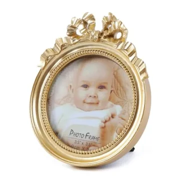 Elegant Kangce Antique 3.5x3.5 Picture Frames Gold