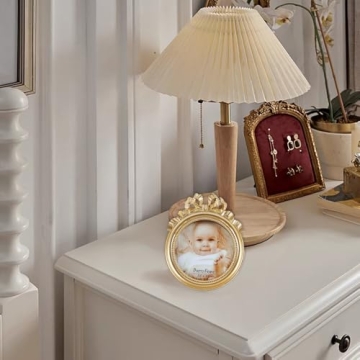 Elegant Kangce Antique 3.5x3.5 Picture Frames Gold