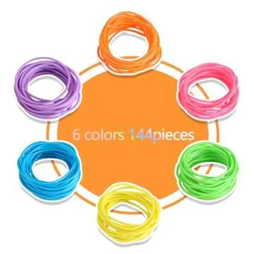 Adorox 144 Neon Jelly Bracelets for Parties and Gifts