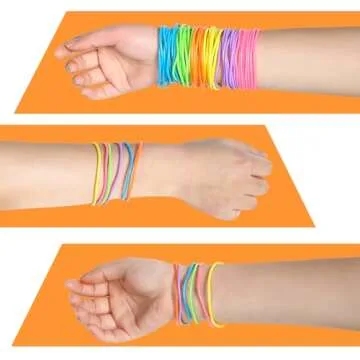 Adorox 144 Neon Jelly Bracelets for Parties and Gifts