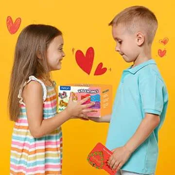 Feltom 28 PCS Valentines Day Gifts for Kids - Wacky Tracks Fidget Toy Valentines Cards for Kids Finger Fidget Sensory Stress Relief Toy - Valentine Exchange Prizes for Girls Boys