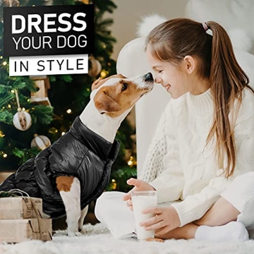 AOFITEE Waterproof Dog Coat: Winter Snowsuit for Small Dogs