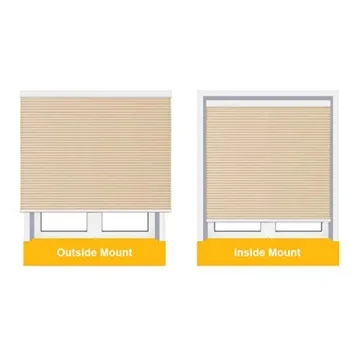 Cellular Blinds Cordless Shades for Windows Single Cell Shade - Provide Privacy and Filters Light - 31 x 64 inch, Ivory Beige(Light Filtering)