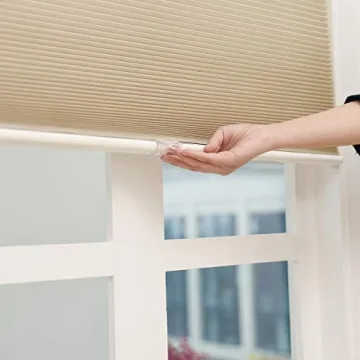 Cellular Blinds Cordless Shades for Windows Single Cell Shade - Provide Privacy and Filters Light - 31 x 64 inch, Ivory Beige(Light Filtering)